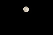 Full Moon Over Black Sky