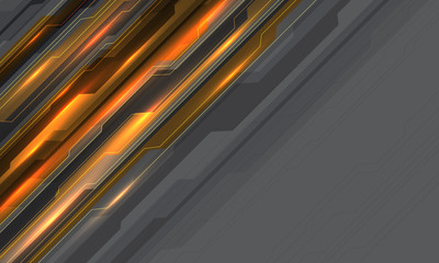 abstract yellow orange grey cyber circuit line with blank space design modern futuristic technology 