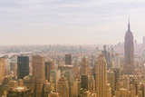 Fototapeta Miasta - New york city skyline view with the empire state building