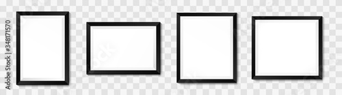 Fotografía Realistic picture frame mockup. Vector background