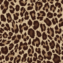 Vector Seamless Pattern. Leopard Skin Texture