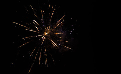 Wall Mural - holiday background with firework
