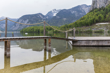 jetty of a lake in Austria