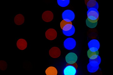 abstract Christmas lights