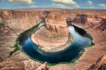 Horseshoe Bend In The Colorado River South Of Page Arizona USA