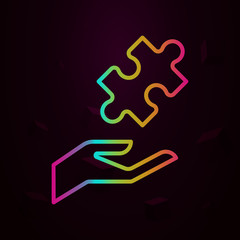 Aufkleber - Corporate and business, puzzle nolan icon. Simple thin line, outline vector of Corporate and business icons for ui and ux, website or mobile application