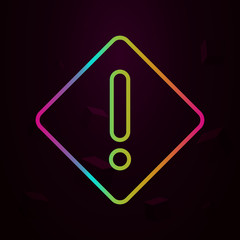 Aufkleber - danger sign nolan icon Simple thin line, outline vector of Construction icons for ui and ux, website or mobile application