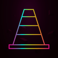 Poster - cone nolan icon Simple thin line, outline vector of Construction icons for ui and ux, website or mobile application