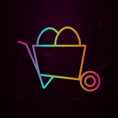 Poster - trolley nolan icon Simple thin line, outline vector of Construction icons for ui and ux, website or mobile application