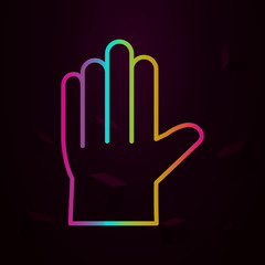 Poster - glove nolan icon Simple thin line, outline vector of Construction icons for ui and ux, website or mobile application