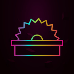Poster - power saw nolan icon Simple thin line, outline vector of Construction icons for ui and ux, website or mobile application