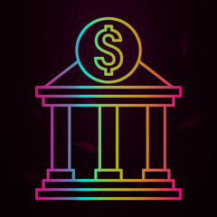 Poster - Bank, dollar, money nolan icon Simple thin line, outline vector of ATM icons for ui and ux, website or mobile application