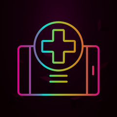 Aufkleber - Medicine, augmented reality nolan icon Simple thin line, outline vector of Augmented reality icons for ui and ux, website or mobile application