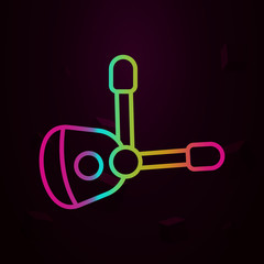 Aufkleber - Vr glasses, augmented reality nolan icon Simple thin line, outline vector of Augmented reality icons for ui and ux, website or mobile application