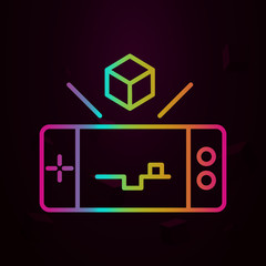 Aufkleber - Game, augmented reality, mobile, camera nolan icon Simple thin line, outline vector of Augmented reality icons for ui and ux, website or mobile application