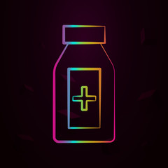 Aufkleber - Capsule, Bio Capsule nolan icon Simple thin line, outline vector of Biology icons for ui and ux, website or mobile application