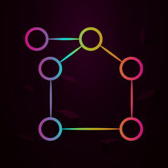 Aufkleber - Molecule, Biology nolan icon Simple thin line, outline vector of Biology icons for ui and ux, website or mobile application