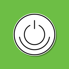 Poster - Power of nature sticker icon. Simple thin line, outline vector of ecology icons for ui and ux, website or mobile application