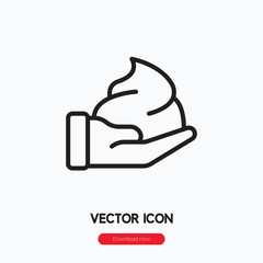 Poster - foam icon vector sign symbol