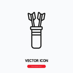 Poster - quiver icon vector sign symbol