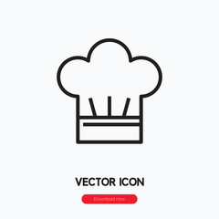 Poster - chef hat icon vector sign symbol