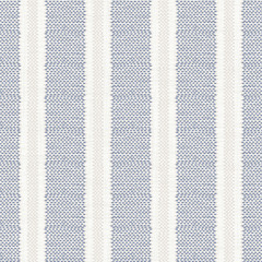 Seamless french farmhouse stripe pattern. Provence blue white linen woven texture. Shabby chic style weave stitch background. Doodle line country kitchen decor wallpaper. Textile rustic all over print
