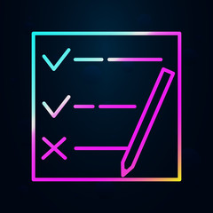 Poster - Document, list, mall nolan icon. Simple thin line, outline vector of mall icons for ui and ux, website or mobile application