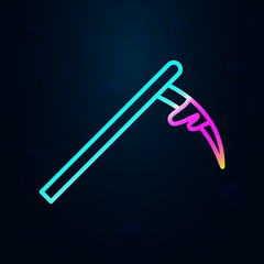 Poster - Scythe outline nolan icon. Simple thin line, outline vector of nasty icons for ui and ux, website or mobile application