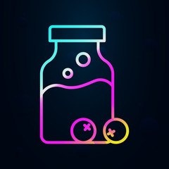 Poster - Eyeball, nasty outline nolan icon. Simple thin line, outline vector of nasty icons for ui and ux, website or mobile application