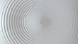 © MIKHAIL - Abstract pattern of circles with the effect of displacement. White clean rings. Abstract background for business presentation. Modern simple shape wave style. 3d render