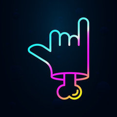 Poster - Eyeball, nasty outline nolan icon. Simple thin line, outline vector of nasty icons for ui and ux, website or mobile application
