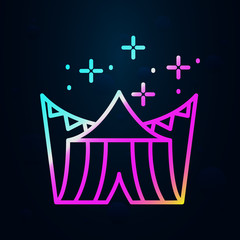 Poster - Tent, festival nolan icon. Simple thin line, outline vector of oktoberfest icons for ui and ux, website or mobile application