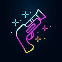 Poster - Gun, weapons nolan icon. Simple thin line, outline vector of oktoberfest icons for ui and ux, website or mobile application