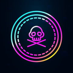 Poster - Money, pirate nolan icon. Simple thin line, outline vector of Pirate icons for ui and ux, website or mobile application