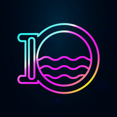 Poster - Porthole, pirate nolan icon. Simple thin line, outline vector of Pirate icons for ui and ux, website or mobile application