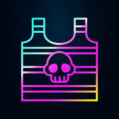 Poster - Clothe, pirate nolan icon. Simple thin line, outline vector of Pirate icons for ui and ux, website or mobile application