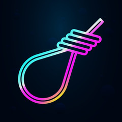 Poster - Cord, pirate nolan icon. Simple thin line, outline vector of Pirate icons for ui and ux, website or mobile application
