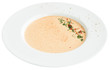 Creamy crab soup bisque with spices