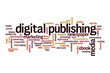 Digital publishing word cloud concept