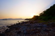 © lklam - sunset at the coast. Sam Mun Tsai, Yim Tin Tsai, Tai Po, Hong Kong. Hong Kong UNESCO Global Geopark.