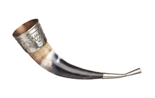 Side View Of Old Drinking Horn