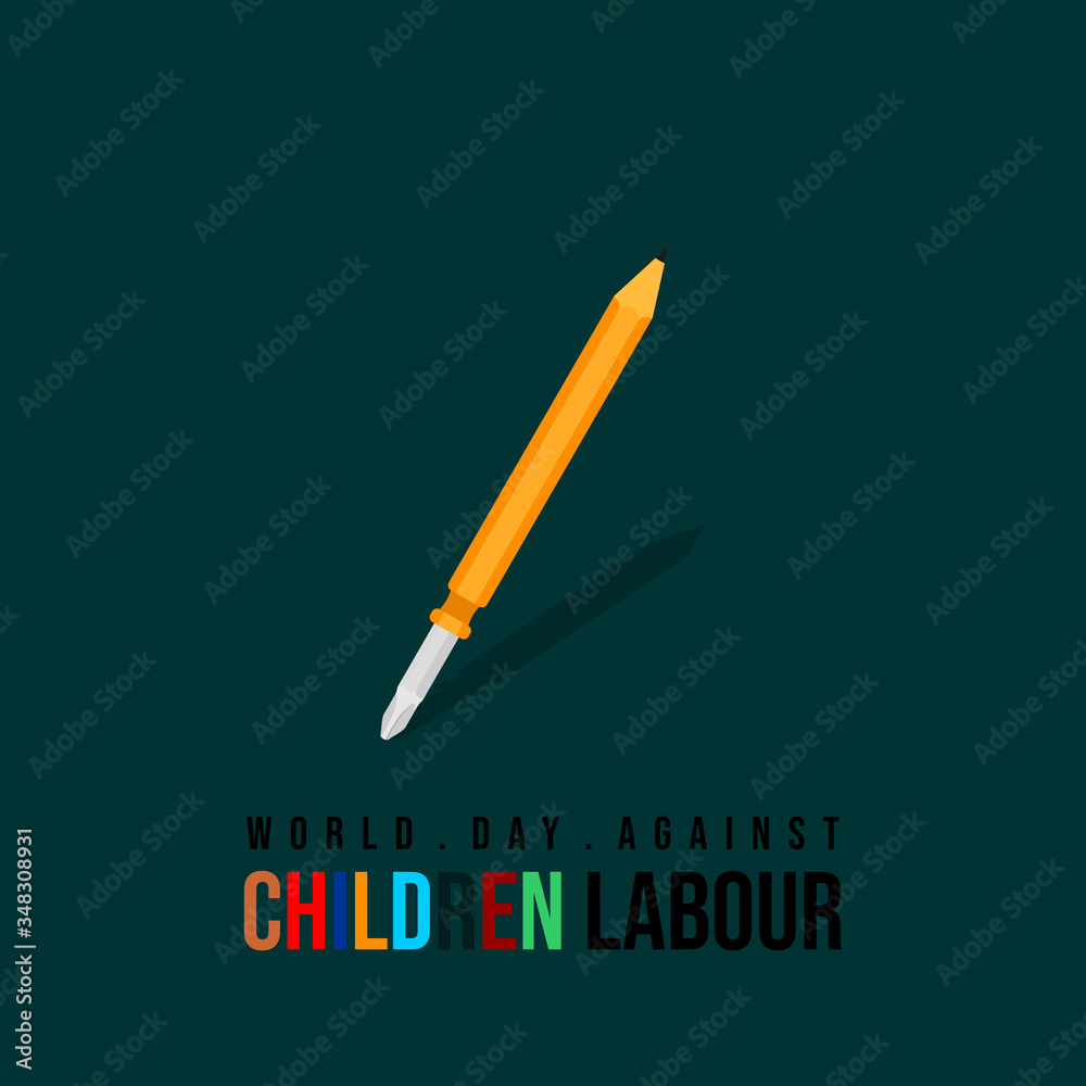 World Day Against Children Labour Stock Vector | Adobe Stock