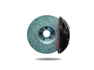 Disc braking system, abs technology that separates from the background cliping part