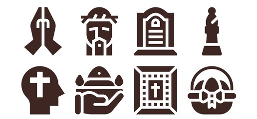 Poster - christian icon set