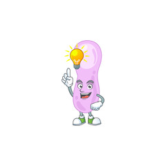 Sticker - A brilliance clostridium botulinum cartoon design concept have an idea