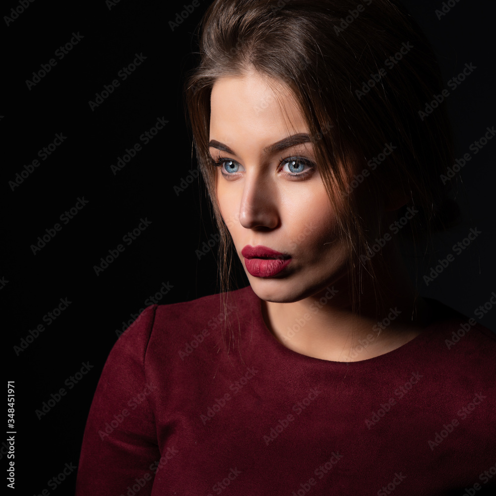 princess polly baby blue dress 30 Vibrant Makeup Looks to Wear with Red Dresses – SheIdeas main image 0
