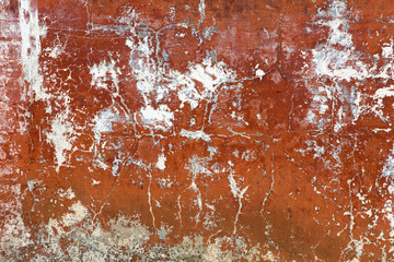 Wall Mural - Decay orange color wall