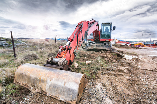 Fotografía Various machinery and equipment for road construction or civil engineering