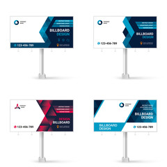 Wall Mural - billboard sign, set banner design ideas for outdoor advertising, inspirational graphic design for pl