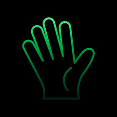Poster - Hand, organ nolan icon. Simple thin line, outline vector of Human organ icons for ui and ux, website or mobile application
